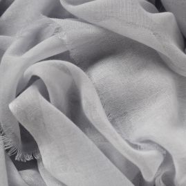 Lightweight cashmere sjaal lichtgrijs